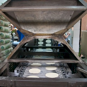 Although tortillas made by hand are the best, a fresh tortilla from a machine still beats out the packaged, store-bought kind. <a href=></a>
