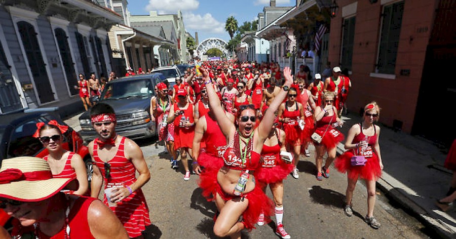 red dress run dates New Orleans Red Dress Run 2025 is trending on Twitter and these were some of the looks this year :