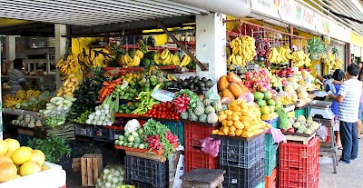 Photo of fruit stand in Progreso by Yucatan Man <a href=></a> <a href=></a>