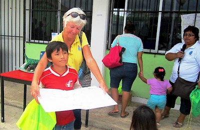 Sharon Helgason of the Chicxulub Food Bank near Progreso, Yucatan, Mexico <a href=></a>