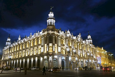 The Gran Theater (Alicia Alonzo Theater) where President Obama addressed the Cuban people. <a href=></a>