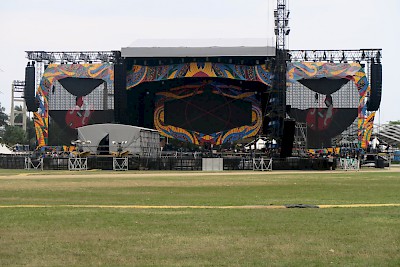 The set for the Rolling Stones Concert <a href=></a>