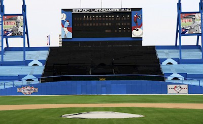 Estadio Latinoamericano (Latin American Stadium), where the Tampa Bay Rays played an elite Cuban team <a href=></a>