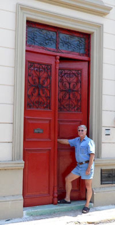 Grant Spradling at his front door in Merida Yucatan <a href=></a>