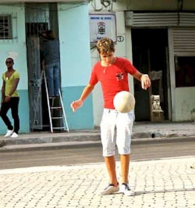 Street soccer in Cuba <a href=></a>