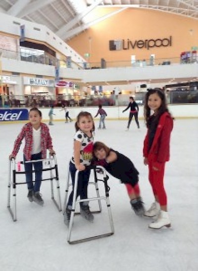 Homeschoolers ice skating in Merida Yucatan <a href=></a>